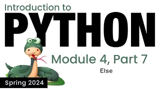 Python - Module 4