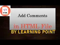 HTML Comments Lect HTML tutorial for beginners in