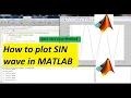 MATLAB for plotting How to plot sine wave in MATLAB How to use plot command in MATLAB