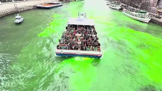 A Chicago tradition River dyed green for St Patrick s Day