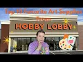 My top 10 FAVORITE Art supplies from Hobby Lobby