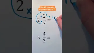 How to convert mixed fraction into improper fraction