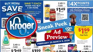 MEGA SALE Kroger SNEAK PEEK Ad for - 4x Fuel Points on Frozen Food MORE