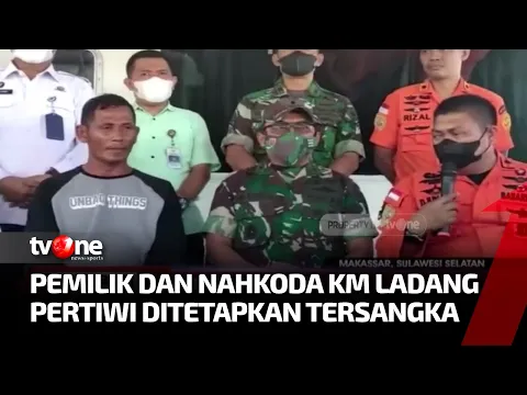 Tenggelamnya KM Ladang Pertiwi 02, Polisi Tetapkan 2 Tersangka