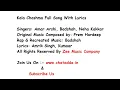 Kala Chashma Full Song Lyrics Movie – Baar Baar Dekho| Amar Arshi, Badshah, Neha Kakkar