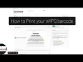 How to print your WIPS barcode on the tenant portal