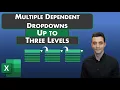 Excel Tips - Multiple Dependent or Cascading Dropdowns Simple Method