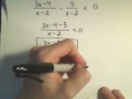 Solving a Rational Inequality - Example 2