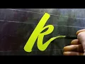 Brush Script by John King j k l bold