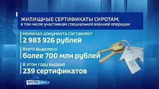 Сиротам, в том числе участникам специальной военной операции, будут вручать сертификаты на жилье