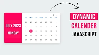 Dynamic Calendar with JavaScript