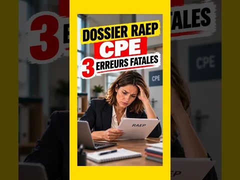 Dossier RAEP CPE 3 erreurs (conseiller principal d'éducation, concours interne éducation nationale)