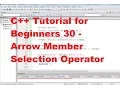 C Tutorial for Beginners 30 - Arrow Member Selection Operator and Pointers to classes