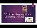 CPU Scheduling Algorithms - Operating Systems
