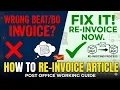 How to reinvoice article How to reinvoice article invoiced in wrong beat to a different beat