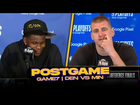 Download MP3 Nuggets/Timberwolves Postgame, Jokic, Edwards, Murray, Towns, Coaches Reactions | 2024 WCSF, GM7