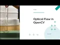Optical Flow algorithm in OpenCV to capture a motion implemented in a physics experiment
