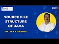 Source File Structure Of Java Java Class 1 By Dr T N Sharma