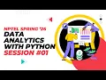 Live session 01 Data Analytics with Python NPTEL Spring 2026