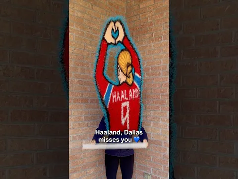 Haaland, Dallas misses you! Come back and visit soon! #haaland #dallas #texas #riceart