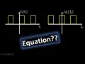 Equation of these two square wave signals-1 Fourier python code
