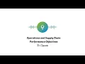 Operations and Supply Chain Performance Objectives
