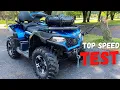 CFMOTO CForce 600 Top Speed Test