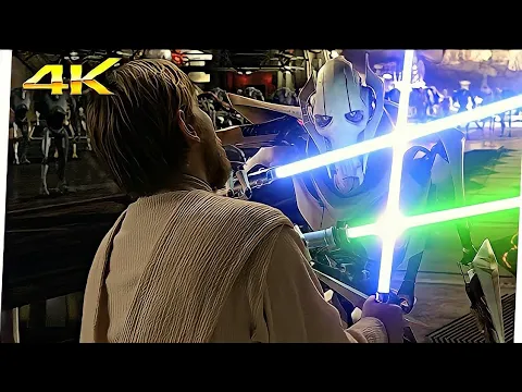 Download MP3 Obi Wan vs General Grievous | Star Wars Episodio III - La Venganza De Los Sith  (2005) 4K (LATINO)