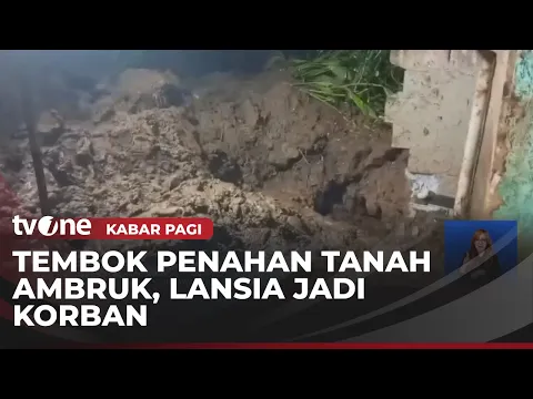 Tembok Penahan Tanah Longsor, Seorang Lansia Tewas Tertimbun