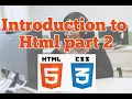 BASICS EXAMPLES IN HTML HTML PART 2