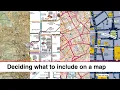 Deciding what to include on a map