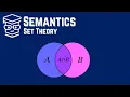 Semantics Set Theory
