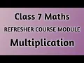 Refresher Course Module Multiplication