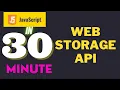 JavaScript web storage api how to use localstorage sessionstorage learn in hindi