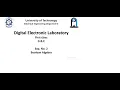 Experiment No 1 part2 Boolean Algebra Rules using Logic ly Simulator