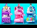 Lagu Broke vs Rich vs Giga Rich Mermaids In Hospital! Room Makeover In Hospital