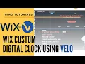 How to Add a Custom Digital Clock to Your Wix Website - Wix Code Tutorial