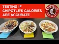 ARE CHIPOTLE S CALORIES ACCURATE
