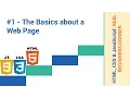 Real Beginners Corner HTML CSS JavaScript Basics - The Basics about a Web Page