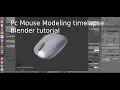 Pc Mouse Modeling timelaps Blender tutorial