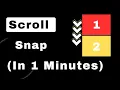 Master CSS Scroll-Snap Create Smooth Scrolling Experiences