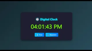 How To Create Digital Clock Using HTML CSS and JS Visual Studio Code - ASMR
