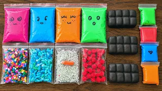 Relaxing ASMR Slime Making with Bags and Crunchy Chocolate