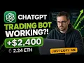 How I Built an AI Trading Bot with ChatGPT Code Launch Live Results