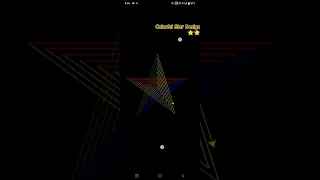 Colorful Star Design Python Turtle Graphics