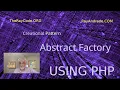 PHP Abstract Factory Design Pattern Explained UML Diagram Code Example SWOT Analysis