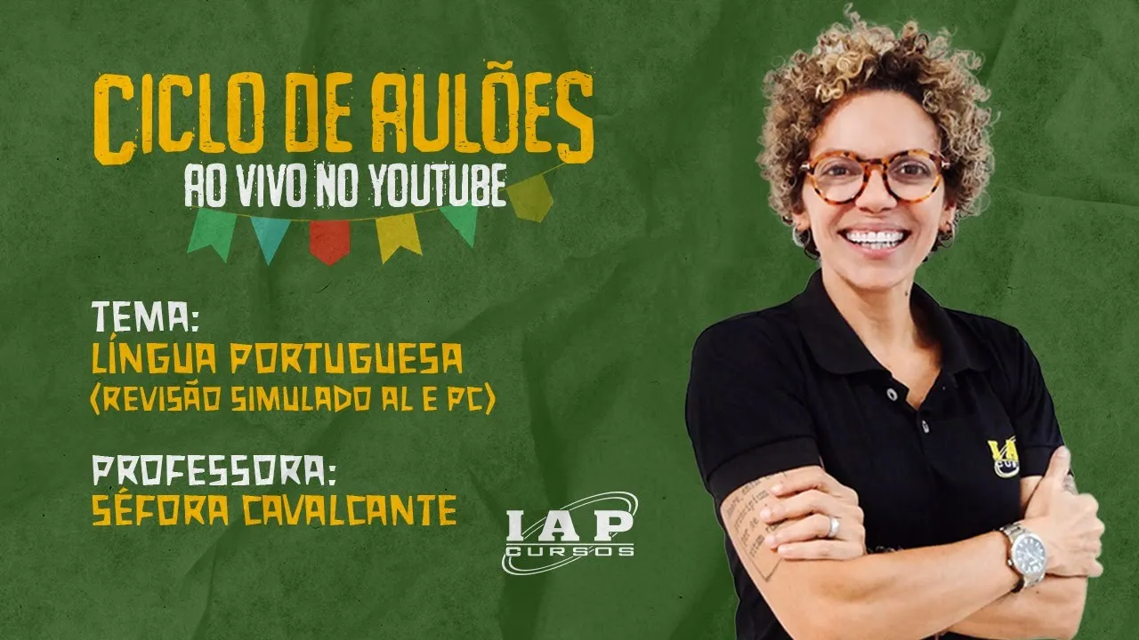 LIVE: REVISÃO DE PORTUGUÊS PARA O SIMULADO DO AL-RN E PCRN.