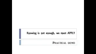 48 - Apply your knowledge Part