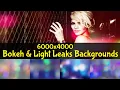 Bokeh \u0026 Light Leaks Backgrounds Download In JPG Files |English| |Photoshop Tutorial|
