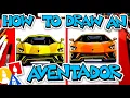 How To Draw A Lamborghini Aventador S Front View